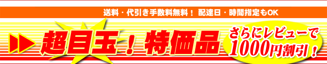 超特価品！レビューで1000円割引！